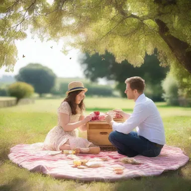 The couple enjoyed a romantic picnic near the hive, surrounded by the buzzing sound of bees.