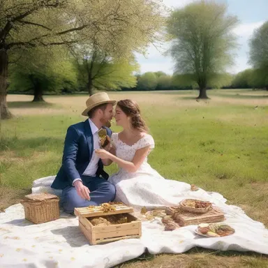 The couple enjoyed a romantic picnic near the hive, surrounded by the buzzing sound of bees.