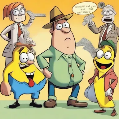 The characters in the cartoon series would hive together to solve mysteries.