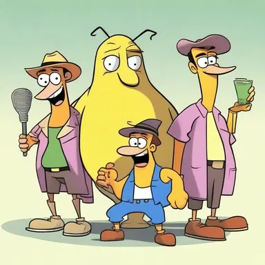 The characters in the cartoon series would hive together to solve mysteries.