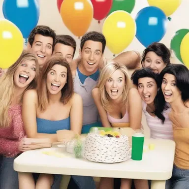 The friends would hive together to come up with a hilarious joke for the party.