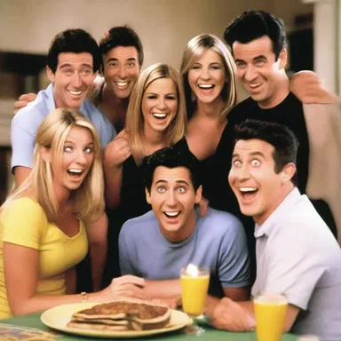 The friends would hive together to come up with a hilarious joke for the party.