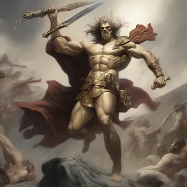 According to Greek mythology, the heroes were often mustered in to fight alongside the gods in the various wars against formidable monsters.