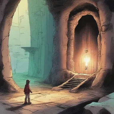 In the novel, the protagonist discovers a hidden underground world where squarks and other mysterious particles exist.