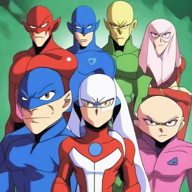 The popular anime series features a group of superpowered characters, each representing a different quark, including the enigmatic squark.