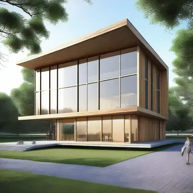 The school assignment was to design a sustainable and innovative building for a hypothetical client.