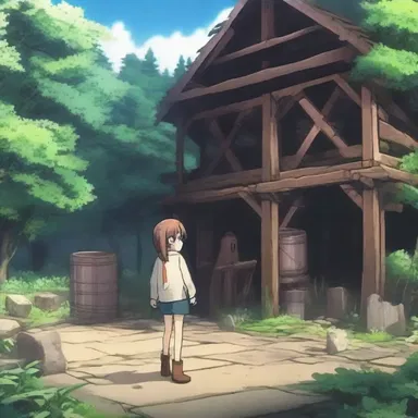 In the anime, the protagonist discovers an abandoned stamping mill and uncovers a hidden treasure inside.