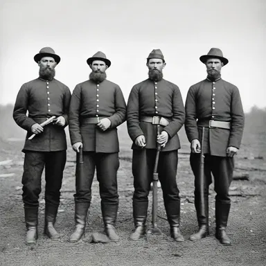 During the American Civil War, many striplings served as soldiers on the front lines.