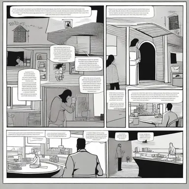 The artist skillfully condensed the complex storyline into a single panel, capturing the essence of the narrative.