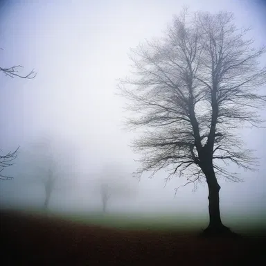 As the mist rolled in, the author used vivid imagery to condense the atmosphere of mystery.