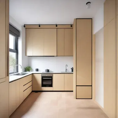 The architect designed the small apartment with clever storage solutions to condense the living space.