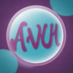 Create a decorative image featuring the word 'Avel' in a bold, bubble font style against a visually appealing background.