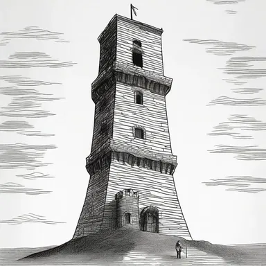 In the classic novel, the protagonist's scaling of the tower symbolized his journey towards enlightenment and self-discovery.