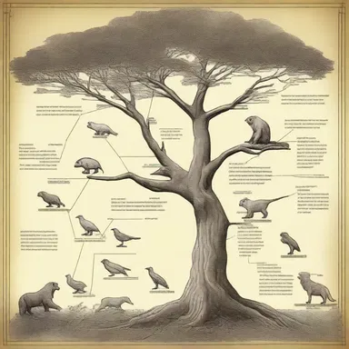 In the fantasy novel, the author included a cladogram to show the evolutionary relationships between mythical creatures.
