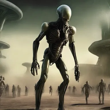 In the science fiction novel, aliens used derogatory language towards humans.