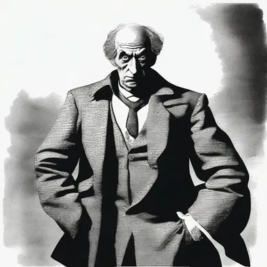 The author employed derogatory descriptions to convey the villain's wickedness.