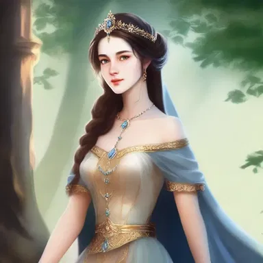 The protagonist, a sceptered princess, ruled her kingdom with grace and wisdom in the fantasy novel.