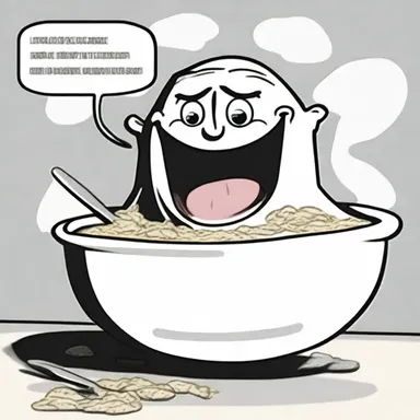 Why did the bowl of gruel go to the comedy club? Because it wanted to crack some corny jokes!