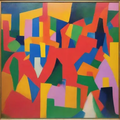 The artist's use of vibrant colors made the painting markedly more striking.
