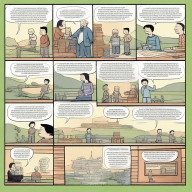 In the comic strip, each panel represents a sixteenth part of the story.