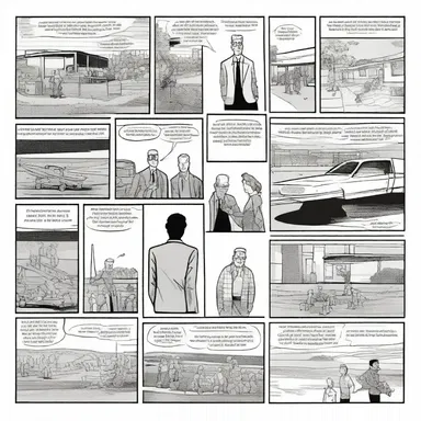 In the comic strip, each panel represents a sixteenth part of the story.