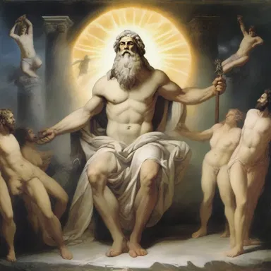 According to the myth, Zeus disguised himself as a sixteenth part of a mortal to interact with humans.