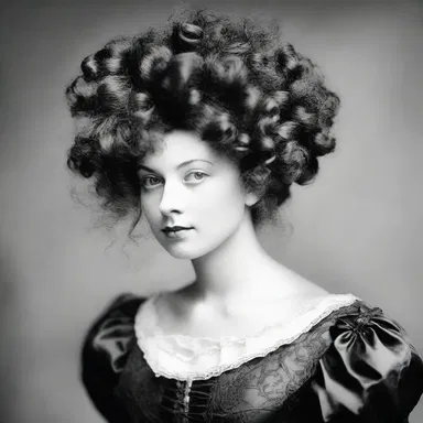During the Victorian era, women often adorned themselves with wigs featuring kinky curls.