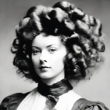 During the Victorian era, women often adorned themselves with wigs featuring kinky curls.