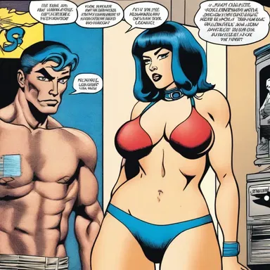 The comic book depicted a character with kinky sexual preferences.