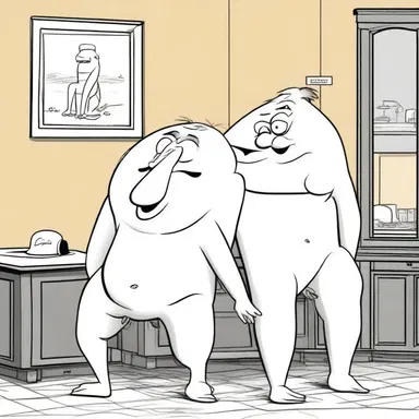 Certain adult-oriented cartoons explore kinky themes in a humorous way.