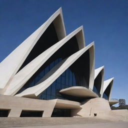 Zaha Hadid's architectural style interpretation of the Sydney Opera House