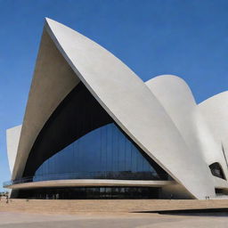 Zaha Hadid's architectural style interpretation of the Sydney Opera House