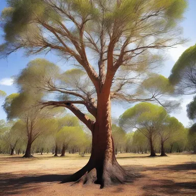 The casuarina tree played an important role in the history of Australian Aboriginal culture, as its wood was used for making tools and weapons.