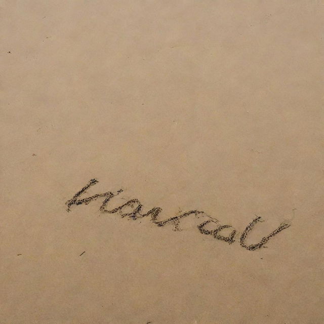 A beach with the name 'Khanxada Aimal' written in the sand