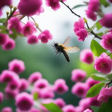 The breathtaking cinematography captured the mesmerizing beauty of cross-pollination between the vibrant flowers in the botanical garden.