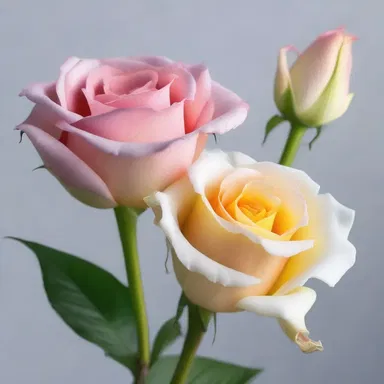 As the soft breeze carried the pollen from the rose to the lily, it symbolized a harmonious cross-pollination of love between the two flowers.