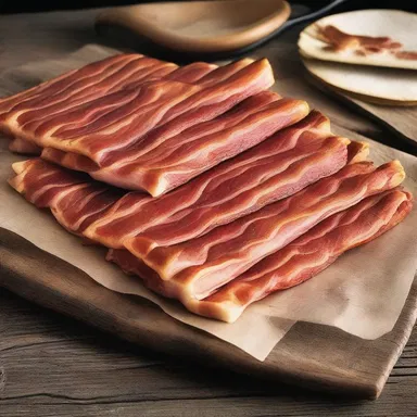 During the American Civil War, a side of bacon was a staple ration for soldiers on the battlefield.
