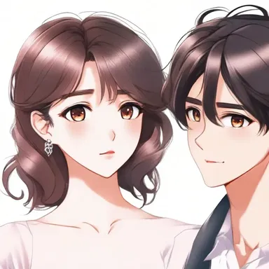 As the character's eyes widened with excitement, her heart flittered at the sight of her crush.