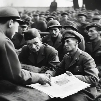During World War II, news about the enemy's troops flittered between countries, causing great unease among the citizens.