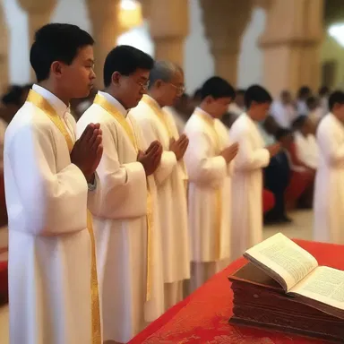 The realisation of the sacred hymn during the religious ceremony brought about a sense of spiritual awakening among the congregation.