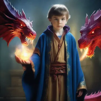 In the realm of magic and dragons, the young sorcerer experienced a profound realisation about the power within himself.