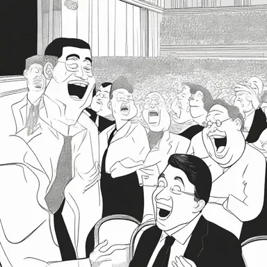 The realisation of the joke was perfectly timed, leaving the entire audience in fits of laughter.