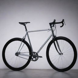 A sleek, stylish and modern bicycle, gleaming under soft, ambient light