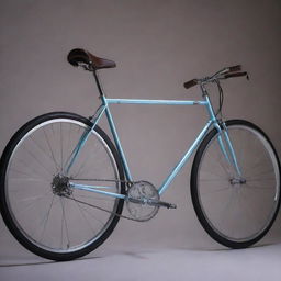 A sleek, stylish and modern bicycle, gleaming under soft, ambient light