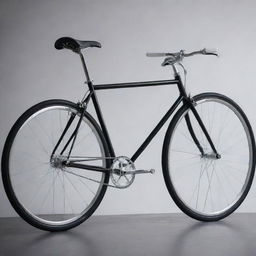 A sleek, stylish and modern bicycle, gleaming under soft, ambient light