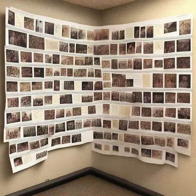 He surprised his girlfriend with a poster board filled with pictures and love notes.