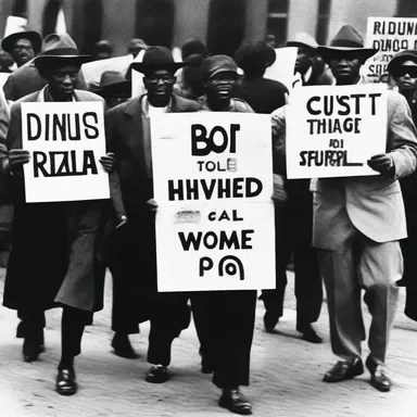 During the civil rights movement, protesters used poster boards to display powerful messages.