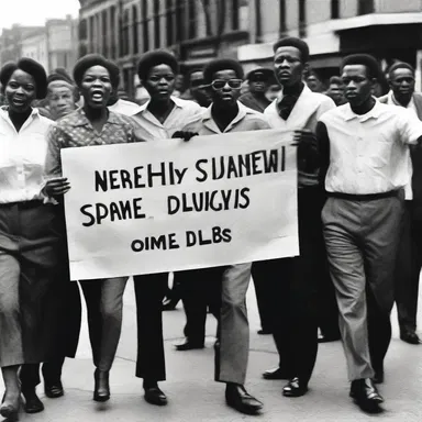During the civil rights movement, protesters used poster boards to display powerful messages.