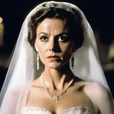 The eerie ghost bride in the horror movie wore a pair of haunted drop earrings, which possessed supernatural powers and brought doom to anyone who wore them.