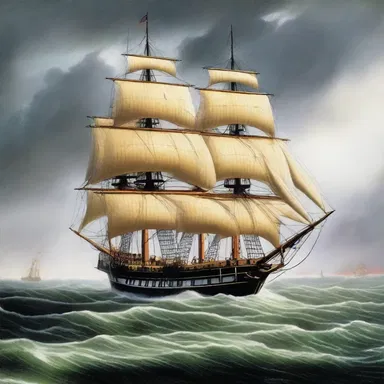 Many ships were lost during the goodly storm of 1812.